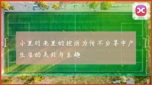 小里对老里的控诉为何不分享中产生活的美好与乐趣